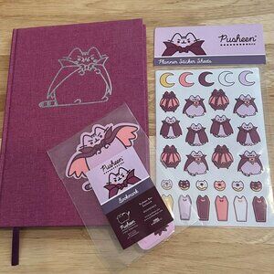 Pusheen Notebook Bookmark and Stickers Vampurr Halloween Box